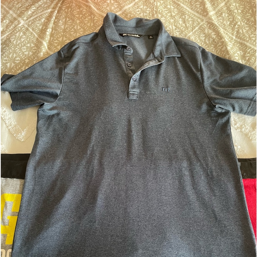 Travis Mathew navy blue golf polo size medium